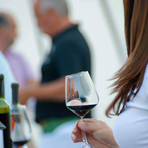 אירוע טעימות יין במהלך פסטיבל היין אומולפיה